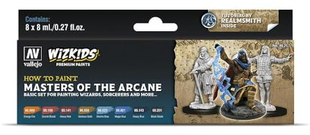 Vallejo 780257 - Farb-Set, WizKids Meister der Arkanen, 8 x 8 ml -