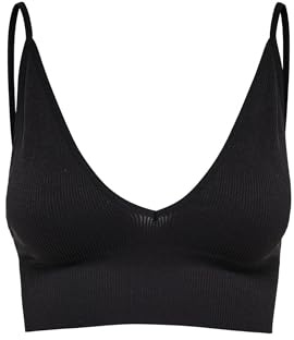 ONLY ONLVICKY Rib Seamless V-Neck TOP NOOS