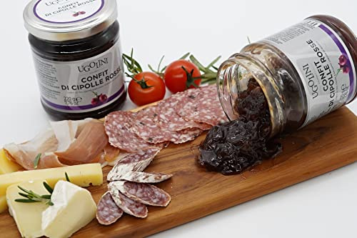Confit di cipolle rosse all’aceto balsamico di Modena IGP senza glutine 220 gr - Ugolini Gourmet