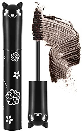 Colour Mascara à Sourcils Tinted Brow, Volume Instantané Mascara Volume, Mascara Coloré Pinceau Fin Cils pour Teinter et Structurer (05 Café)