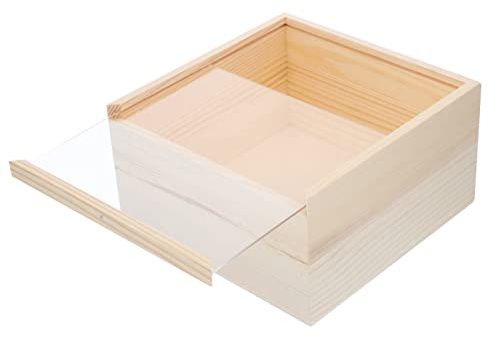 Box Storage Wooden Box Retro Decor Wood Tray Natural Wooden Vintage Tray Desk Topper Vintage Jewelry Crafts Show Cabinet Jewelry Organizer Child Acrylic Treasure Chest Tea Set