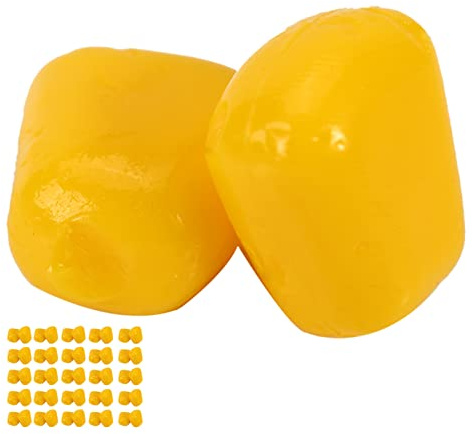 Appâts de Maïs Artificiels pour la Pêche, 50 Pcs Faux Leurres de Pêche au Maïs Faux Maïs en Plastique Faux Appâts Artificiels Accessoires de Carpe, pour la Pêche en Eau Douce