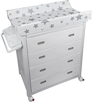 Plastimyr Baignoire Mob Tiroirs Étoiles Blanc