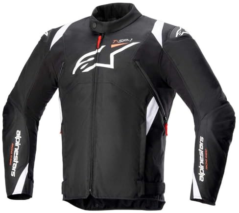 Alpinestars Chaqueta impermeable T-SP 1 V2, blanco/negro, XL