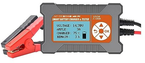 DELURA Intelligent Charger Car Battery Testing All-in-one Battery Tester 12V Start-stop Battery