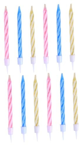 TOPBATHY 120 Stk spitz zulaufende Kerzen tropffreie Spitzkerzen Mini-Kerzen Geburtstagskerzen für Kuchen Zauberkerzen Duftkerzen Kerzen wieder anzünden Streichkerzen romantisch einstellen
