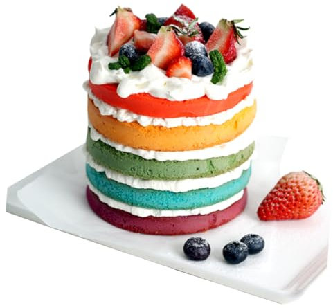 Ciieeo 4 Pezzi Da 4 Pollici Di Stampo Rotondo Per Torta Fondente Piastra Di Cottura in Silicone Antiaderente Per Decorazioni Domestiche Casuale
