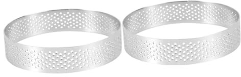 Amosfun 2 STK Tart Shell Teigschale Mousse-Kuchen-Kreis Mousse-Ring Moussepfanne Fondant küchenmaschiene kochgeschirr tosteter Hitzebeständig Ringe Kuchenform Tortenring Backwerkzeug