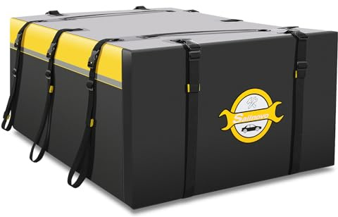 Sailnovo Baca de Techo Suave con Bolsa de Almacenamiento y 8 Correas reforzadas para Todos los Coches con/sin portaequipajes