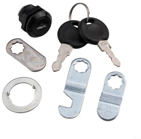 Yhenlovtt Sistema di chiusura a camma elegante e sicuro per armadietti, completo di chiavi disponibili, per cassetta postale, cassetta delle lettere, archivio