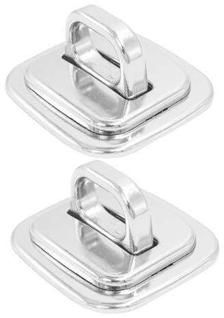 Happyyami Placa de Seguridad Fija para Cerraduras de Cable de Portátil, Diseño Base Segura en Aleación de Zinc, Solución Antirrobo para Escritorio, Paquete de 2 Unidades