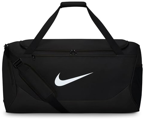 Nike Unisex Brsla L - X Duffel, Black/Black/White, One Size