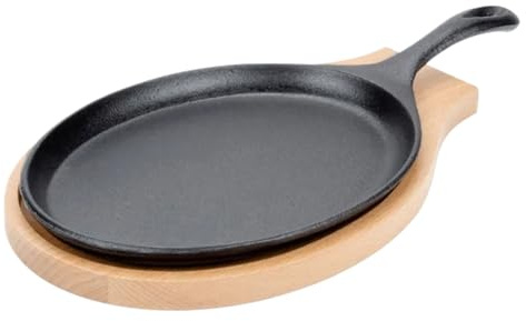 Rproonay Poêle En Fonte, Facile À Nettoyer, 37x17,5x3 Cm, Poêle En Fonte, À Barbecue, Longue Durée, Pour La Cuisine, La Cuisson, La Viande, Le Steak, Le Poisson