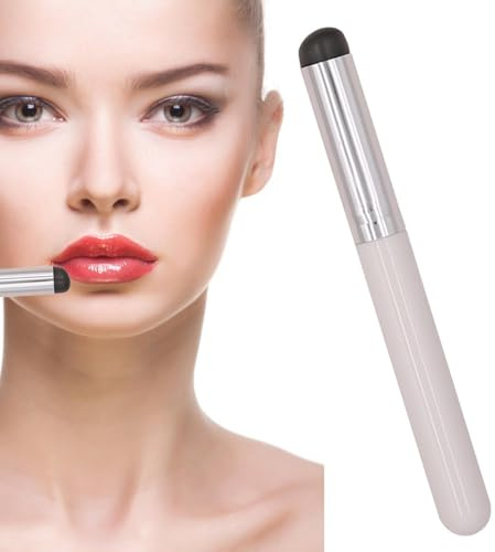Pinceau de maquillage en silicone – Applicateur à pointe ronde élastique, mini pinceau pour outil cosmétique, dispositif d'application de beauté portable avec matériau hygiénique, fonction d'entretien