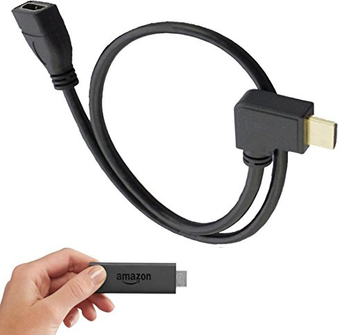 Right Angle 90 Degrees Fire Stick TV HDMI 1m Male to Female Extender Extension Wire Lead Cable