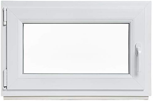 Kellerfenster - Kunststoff - Fenster - innen weiß/außen weiß - BxH: 75 x 45 cm - 750 x 450 mm - DIN Rechts - 3 fach Verglasung - 60 mm Profil