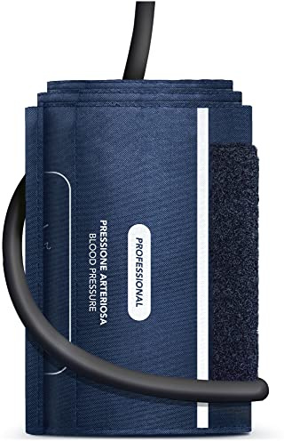 AIESI® Ersatz-1-Schlauch-Manschette für manuelles Aneroid-Blutdruckmessgerät der Größe ERWACHSENE, Latexfrei, Garantie 24 Monate