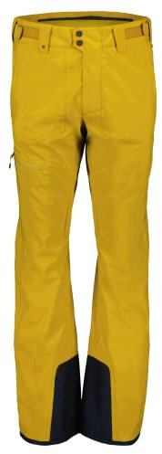 Scott M Ultimate Dryo 10 Pants Gelb - Daunen Warme wasserdichte Herren Dryosphere All-Mountain Skihose, Größe L - Farbe