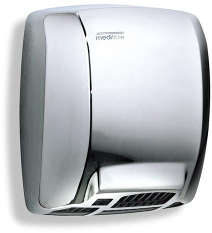 Mediclinics Asciugamani Elettrico Aria Calda Automatico in Acciaio Lucido Mediflow M03Ac