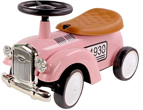 TURBO CHALLENGE - Retro Vintage - Lauflernhilfe - 119184 - Freilauf - Rosa - Max. 25 kg - Kunststoff - Kinderspielzeug - Geschenk - Geburtstag - Dekoration - Zimmer - Ab 12 Monaten