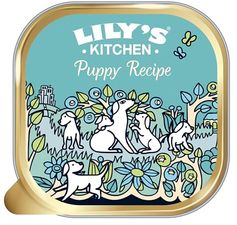 Lily's Kitchen Natural Puppy Dog Food Wet Trays - Puppy Recipe with Turkey & Duck - Complete Meal Recipes (12 Trays x 150g)