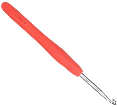 Coopay Häkelnadel, 4,5 mm, aus Metall, mehrfarbig, ergonomisch, mit weichem Griff und hochwertigem Aluminium, für arthritische Hände, TPR