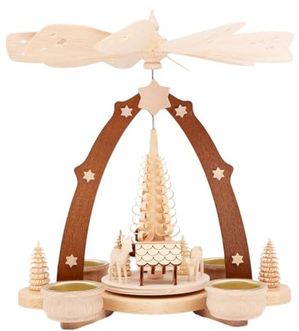 SCHENK HOLZKUNST Teelichtpyramide, Wird mit handelsüblichen Teelichtkerzen betrieben