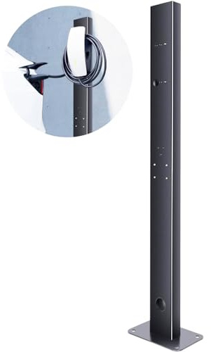 HEYOUTH Soporte Universal para Estación de Carga Coche Eléctrico, Poste Pared o Suelo ​​