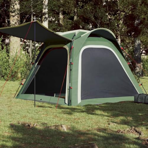 Annlera Zelt Grün Kuppelzelte inkl. Vordach & Boden Campingzelt 4 Personen Großes Zelt Campingzelt Wasserdicht Zelt für Familien 240x221x160 cm