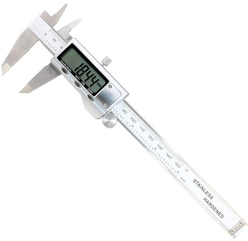 Electronic Digital Vernier Caliper, Stainless Steel Professional Metal Digital Caliper With Easy to Read Lcd Vernier Gauge for DIY Measuring Tools for Household and Industrial Use
