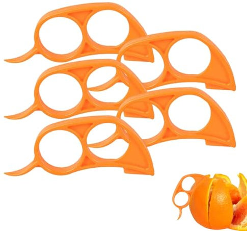 Orangenschäler,Orangenschäler - 5X Zitronenschäler,Leicht zu öffnender Zitrus-Zitrusfrucht-Werkzeug, schneider für und