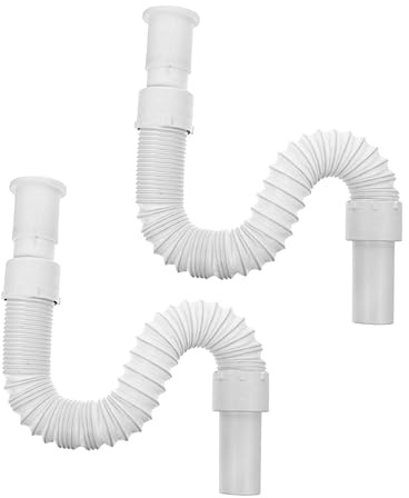DIYEAH Tuyau de Vidange Flexible en PVC 80Cm pour Machine à Laver et Évier Rallonge de Drain Anti-Vieillissement et Haute Pression Cuisine et Camping