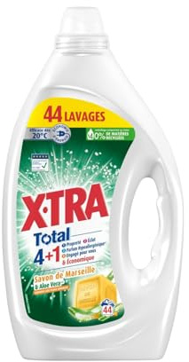 X-TRA Detergente Líquido con Jabón de Marsella – 2,2 L – 44 Lavados – Fragancia Auténtica y Suave