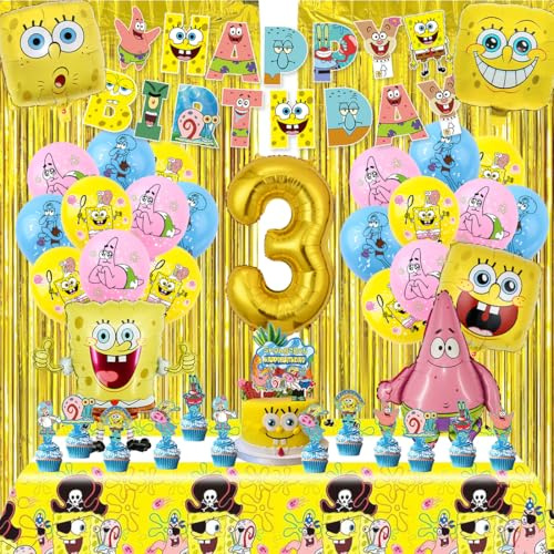 Geburtstag Deko, Luftballons Geburtstagdeko, Themed Birthday Party Decoration, Cartoon Geburtstags, Happy Birthday Banner, Luftballons Set für Kinder Geburtstag