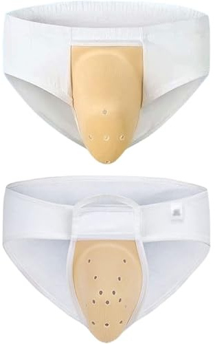 2er-Pack Unterwäsche for Männer nach der Beschneidung, Unterwäsche aus Baumwolle zur postoperativen Pflege mit Belüftungsloch zur Genesung(2xl.)