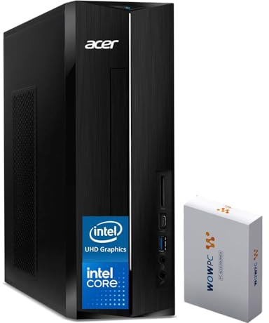 Acer 2025 Aspire Business Desktop, Ultra-Quiet Design, 32GB Memory 1TB PCIe SSD, Intel Processor, Dual 4K Monitor Support, SD Card Reader, USB-C, Keyboard & Mouse, Windows 11