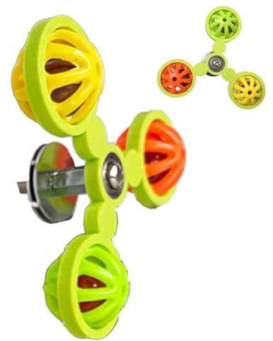 Boîte à pour Ara - Globe avec Roue tournante, Sonnette pour perruches impliquant, Attaque pour Caisse Cognitive, Fourniture d'activités de Remise en Forme | Hochet Orb Twister pour Stimolar