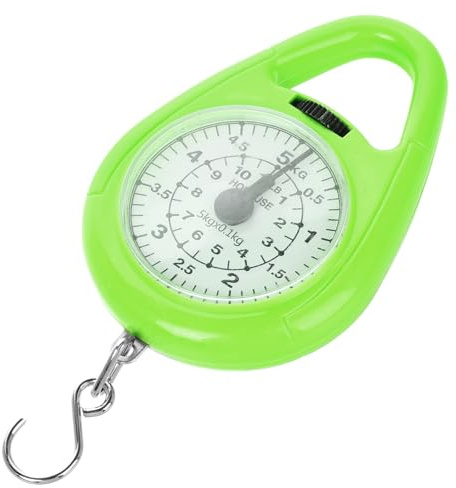 DRESSOOS Mechanische Federwaage Gepäckwaage mit 5kg Kapazität aus Stahl und Abs Tragbare Kleine Hängewaage für Reisen und Gepäckwaagen