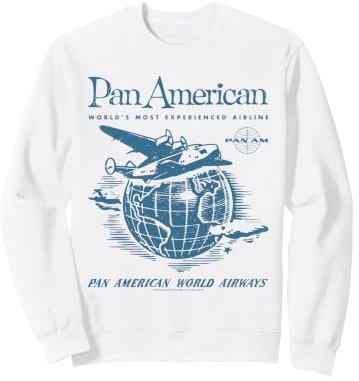 Pan Am World Airways Around the Globe Vintage Advertisement Sweatshirt