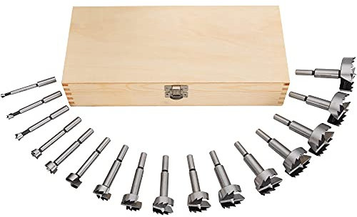 Steelex D1030 16 Piece Forstner Bit Set