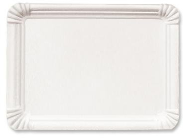 der-verpackungs-profi Pappteller weiß LxB = 16x20 cm 1000 St. Kuchenteller Pappen Kuchenpappen