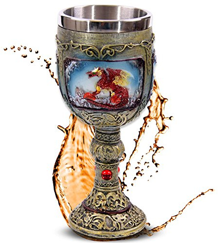 mtb more energy Kelch ''Flaming Dragon'' - Brennender Drache - Deko Fantasy