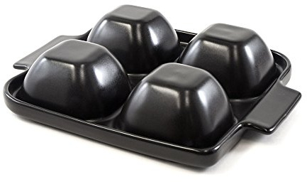 Charcoal Companion Flame Friendly Bacon Bowl aus Keramik, schwarz, 6.1 x 27.43 x 22.1 cm, CC3811