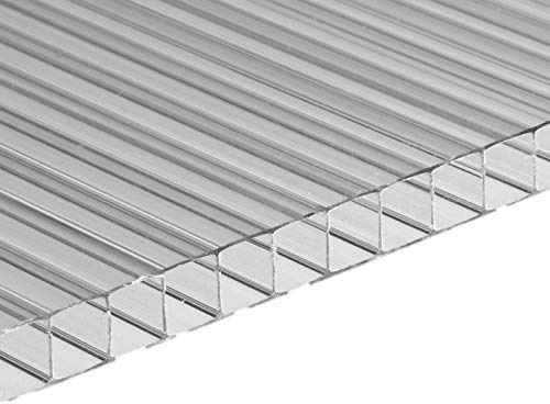 Innolux Gewächshaus Glasdach 10 mm transparent 2 x 1 mt, Polycarbonat (PC), Profile-Verschluss, Durchsichtig
