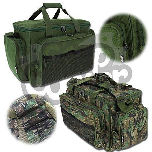 Karpfen Angel Zubehör Carry All Tasche Mit Isoliert Futter In Camo Und Grün - Grün