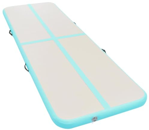 vidaXL Gymnastikmatte Aufblasbar PVC Pumpe Tumbling Turnmatte mehrere Auswahl