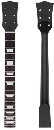 Alnicov Gitarrenhals für Gibson LP Gitarren, Ersatzteil, 22 Bünde Black Gloss 1