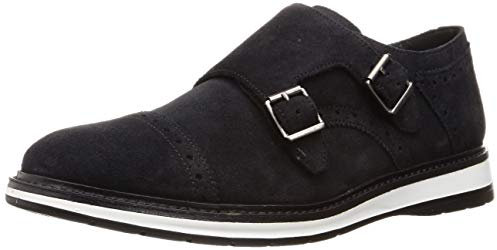 Clarks Herren Chantry Monk Slipper, Oxford Schwarz Nubuk (EU Schuhgrößensystem, Erwachsene, Herren, Numerisch, M, 42)