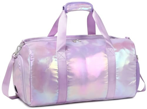 Kimwadalh Borsa Sportiva Bambina Ragazza,Borsa da Palestra Ragazze Borsone Sport Bambina Borse da Viaggio per Donne, Multifunzionale Borsa Sportiva per Allenamento, Danza, Ginnastica
