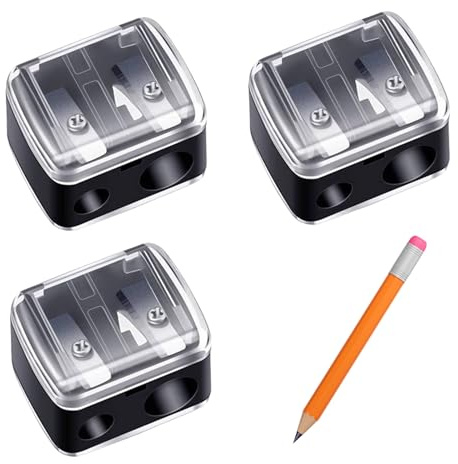 3 Stück Spitzer,Anspitzer mit Behälter für Kajalstifte,Makeup Pencil Sharpener,Dosenspitzer Dicke und Dünne Stifte,Spitzer für Kajal,Universal Kosmetikspitzer für Augenbrauenstift,Lippenkonturenstift